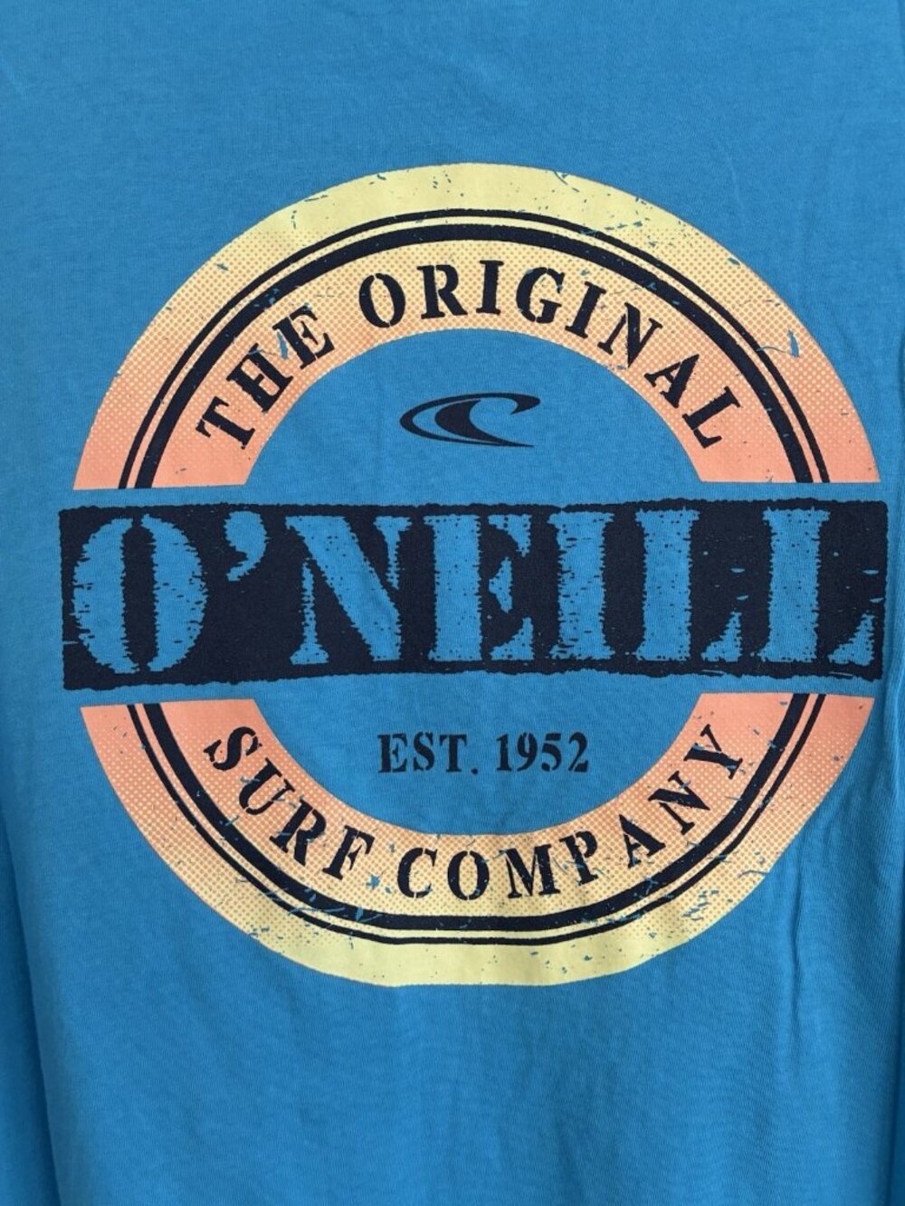 O'Neill Men's T-Shirt Size XL Blue Standard Fit Short Sleeve Graphic Surf Cotton